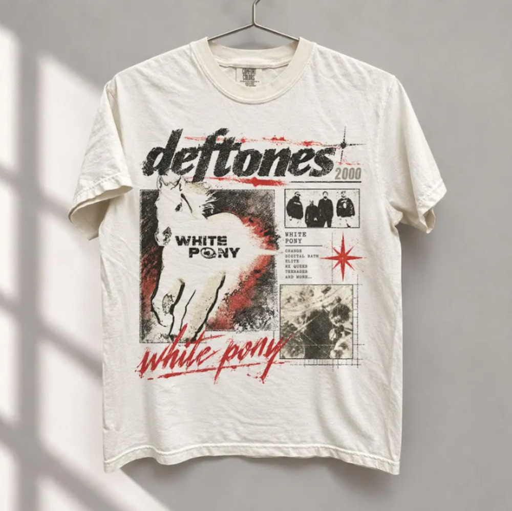 Deftones White Pony Unisex T-Shirt, Vintage 2000 Band Tee, Rock Graphic T-Shirt